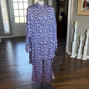 Dressed in Lala Satin Playsuit Set Size Small